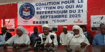 La coalition pour le soutien du Oui (CSOR)au référendum constitutionnel .