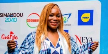 La gérante principal de kadiak communication Kadiatou kaba Ambassadrice  de la 1 édition Profef . .