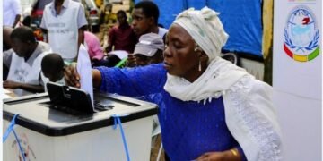 Commune de Kagbélen : démarrage progressif du vote à Ansoumania.