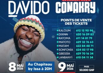 Davido débarque à Conakry pour deux concerts exceptionnels.
